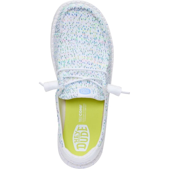 HEYDUDE Wendy Stretch Polyester Dames Witte/Multi Loafers - Image 4