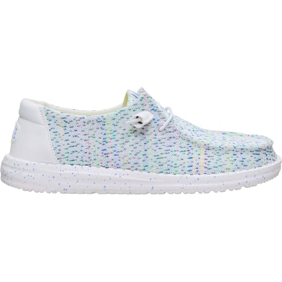 HEYDUDE Wendy Stretch Polyester Dames Witte/Multi Loafers - Image 6