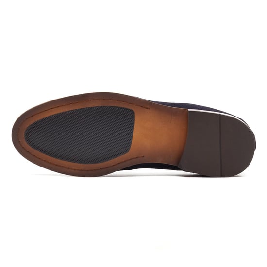 Base London Slate Loafer Leren Heren Navy Loafers - Image 3