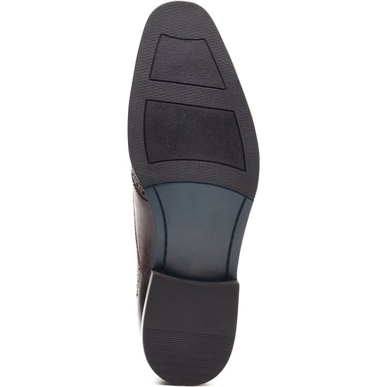 Base London Steeple Brogue Leer Heren Burnt Brown Brogues Schoenen - Image 3