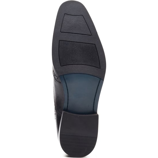 Base London Steeple Brogue Leer Heren Zwarte Brogues Schoenen - Image 3