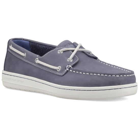 Sperry Strake 2-Oog Boot Leer Heren Marineblauwe Bootschoenen - Image 1