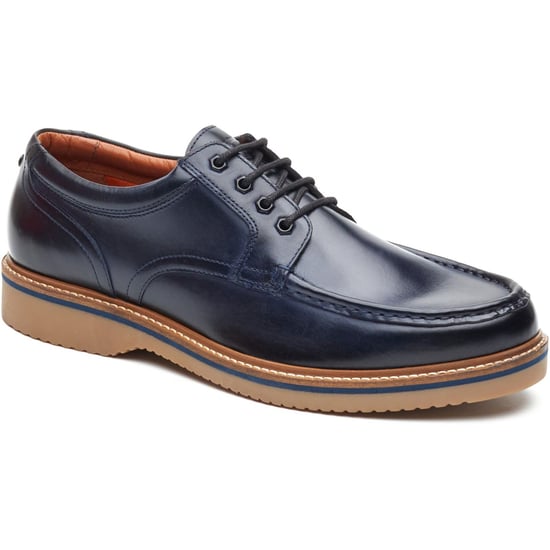 Base London Langdon Leren Herenschoenen in Marineblauw - Image 1