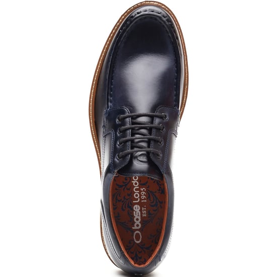 Base London Langdon Leren Herenschoenen in Marineblauw - Image 4