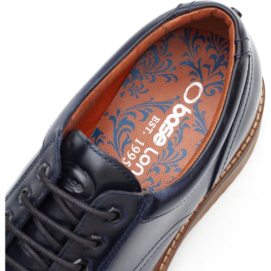 Base London Langdon Leren Herenschoenen in Marineblauw - Image 6