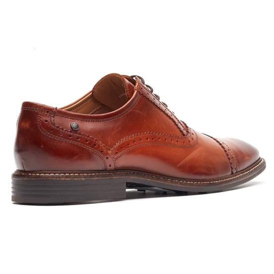 Base London Ascot Oxford Leer Heren Burnt Tan Oxford Schoenen - Image 2
