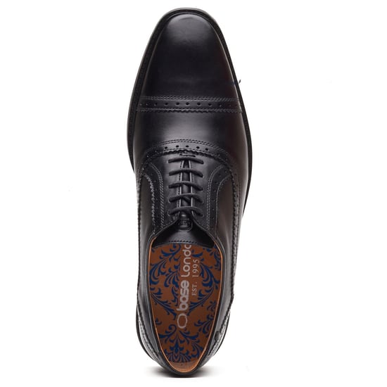 Base London Ascot Oxford Leren Heren Zwarte Oxford Schoenen - Image 4