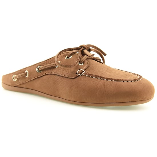 Sperry Slimboat Leren Dames Tan Mules - Image 1