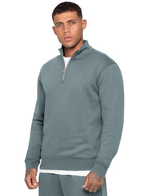 Enzo Milano | Heren Half-Zip Sweatshirt - Image 2