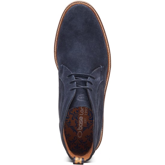 Base London Lincoln Chukka Leren Heren Navy Boots - Image 4