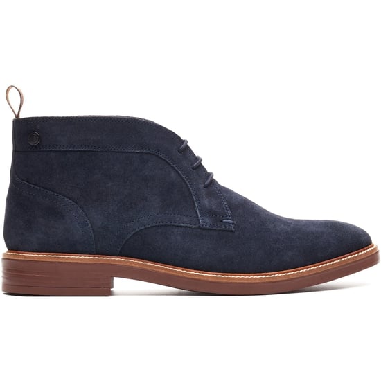 Base London Lincoln Chukka Leren Heren Navy Boots - Image 5