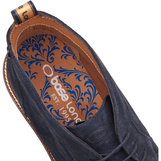 Base London Lincoln Chukka Leren Heren Navy Boots - Image 6