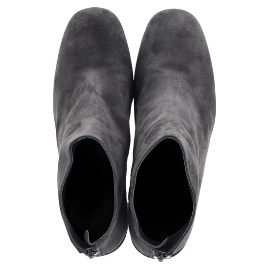 Stuart Weitzman Bacari Block-eel Enkellaarzen in Grijs Suède - Image 3