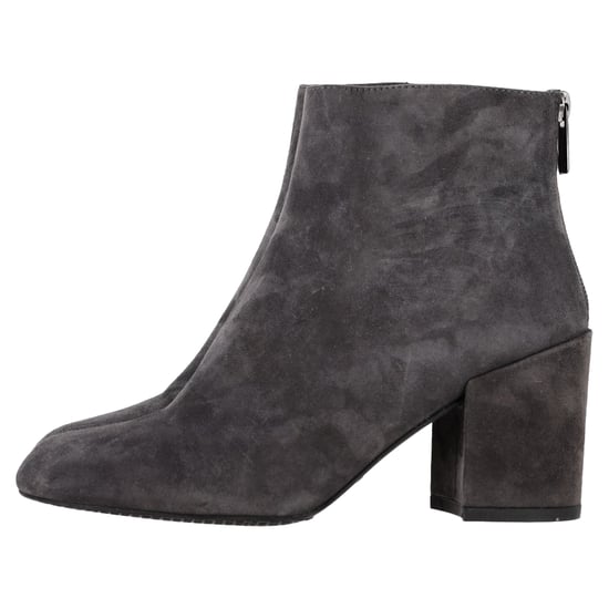 Stuart Weitzman Bacari Block-eel Enkellaarzen in Grijs Suède - Image 4