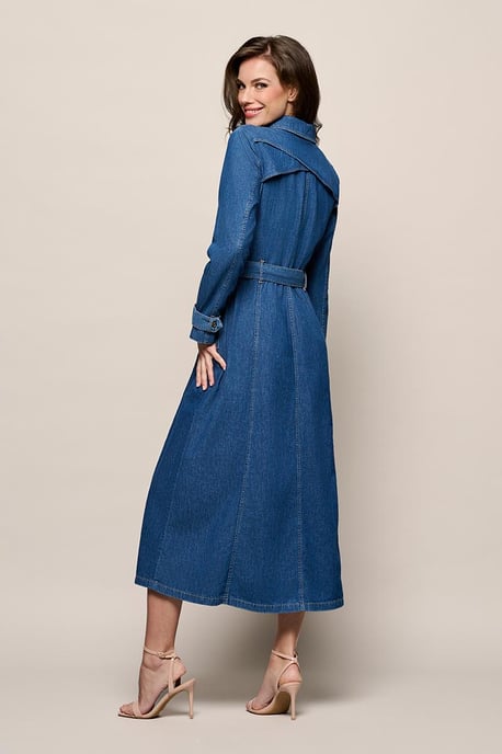Troy Denim Jurk Medium Blauw Denim - Image 2