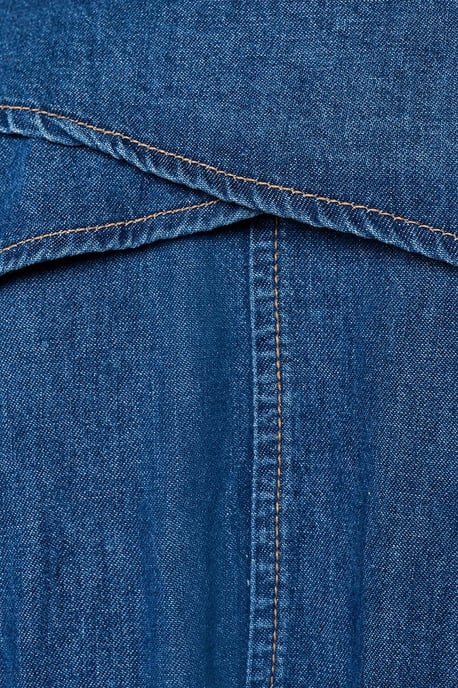 Troy Denim Jurk Medium Blauw Denim - Image 6