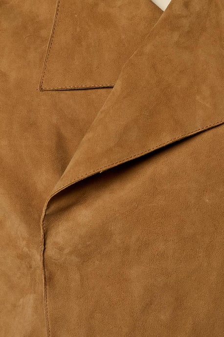 Caroline Tensen Senja Suede Jacket Cognac - Image 5