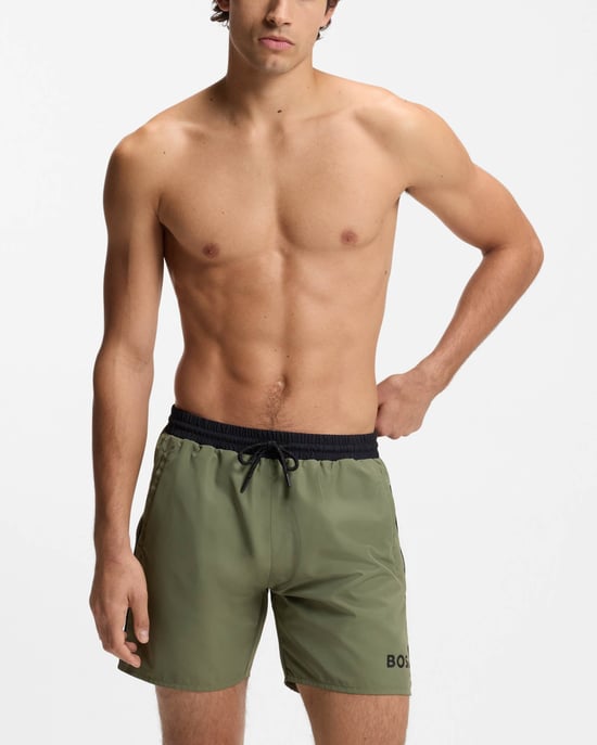 Zeesterren Zwemshorts in kaki - Image 1