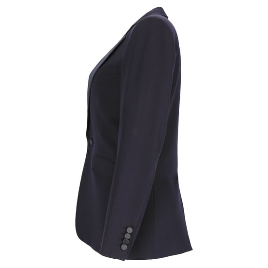 Saint Laurent single-breasted blazer in marineblauwe wol - Image 2
