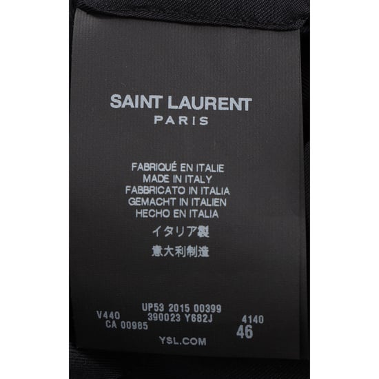 Saint Laurent single-breasted blazer in marineblauwe wol - Image 5