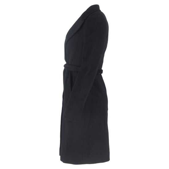 Hugo Boss jas met riem in zwarte wol - Image 2