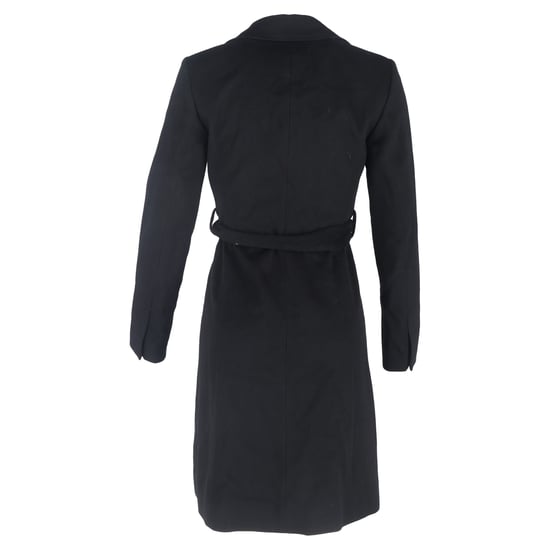 Hugo Boss jas met riem in zwarte wol - Image 3