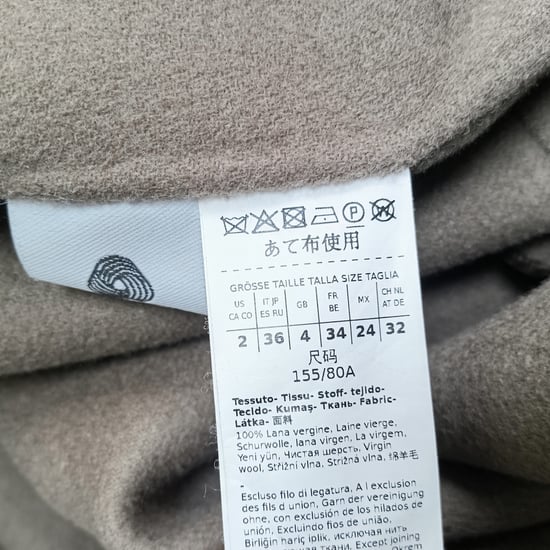 'S Max Mara Belted Coat in Brown Virgin Wool - Image 3