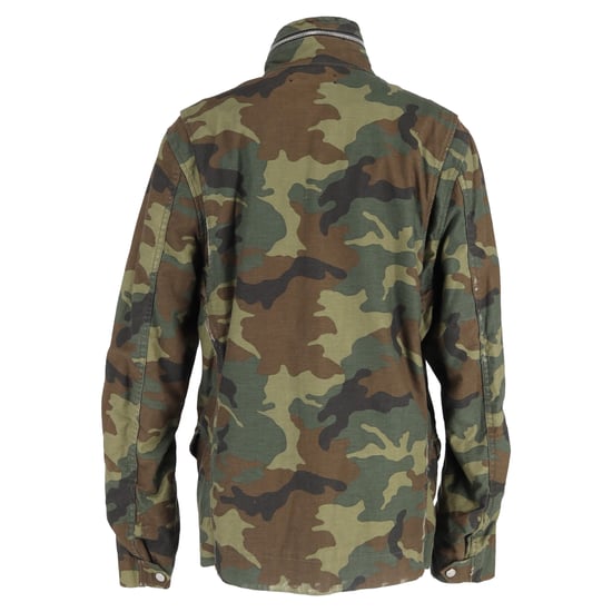 Amiri M-65 veldjas met camouflageprint in groene katoen - Image 3