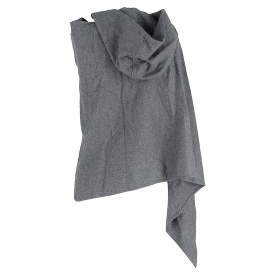 Yohji Yamamoto capuchonponcho/cape van grijze wol - Image 3