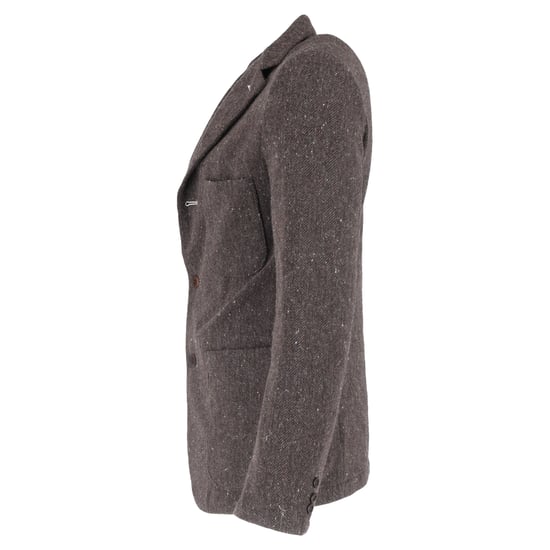 Comme Des Garcons single-breasted blazer van bruine wol. - Image 2