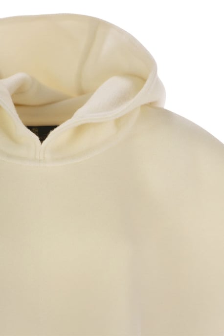 Dubbel Gebreide Wol- en Kasjmier Poncho Met Capuchon en Franje - Image 4
