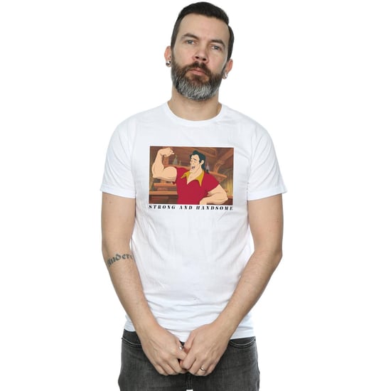 Disney Heren Beauty And The Beast Knappe Bruut T-Shirt (Wit) - Image 2