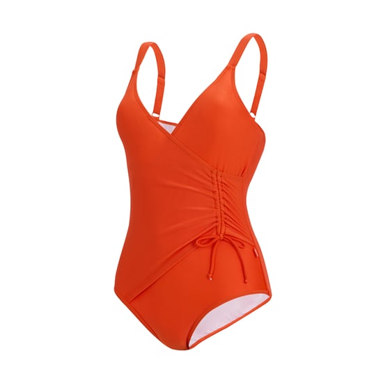 Regatta Womens/Ladies Baylenne Plain One Piece Swimsuit (Tangerine Tango) - Image 3