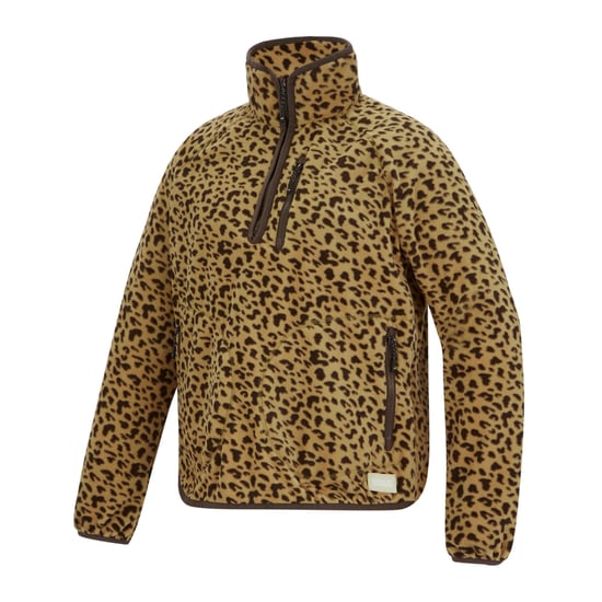 Regatta Womens/Ladies Frankie Leopard Print Half Zip Fleece Top (Leopard) - Image 3
