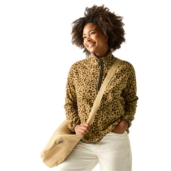 Regatta Womens/Ladies Frankie Leopard Print Half Zip Fleece Top (Leopard) - Image 4