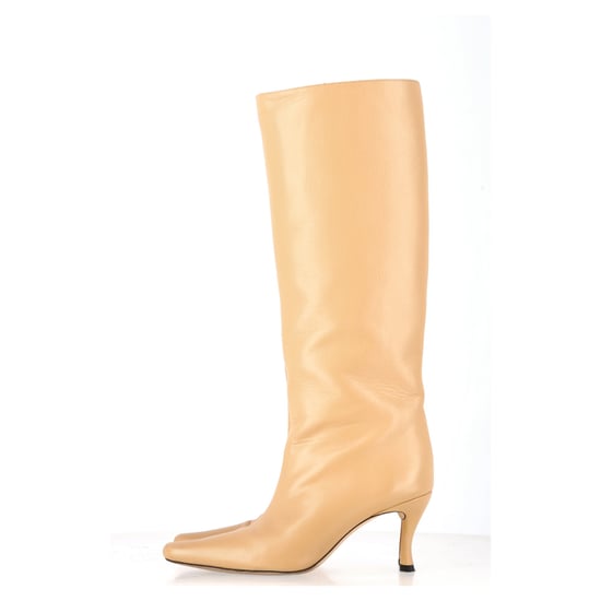 By Far Stevie knielaarzen van beige leer - Image 4