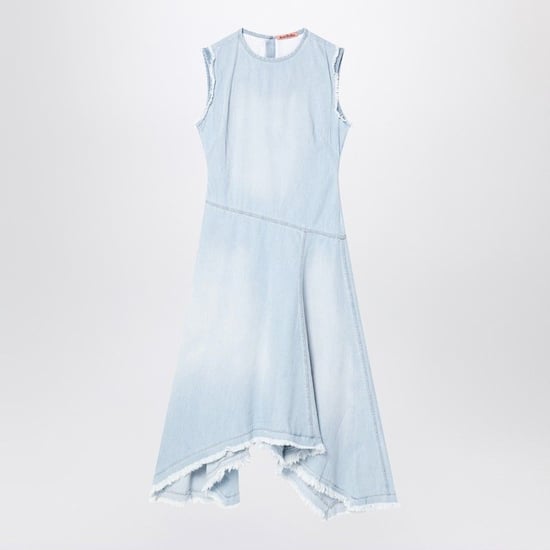 Lichtblauwe Denim Asymmetrische Jurk - Image 2