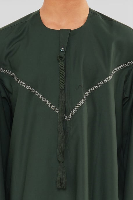 Kinderen jongens Eid groene Marokkaanse Thobe gewaad Djellaba Ramadan Eid Jubba- K-HM10 - Image 5