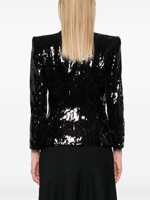 V-hals Glitter Satijnen Tailored Jkt - Image 5