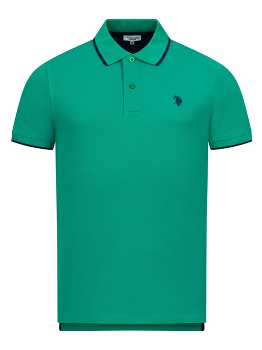 U.S. POLO ASSN. Men's Classic Fit Polo Shirt met korte mouwen gemaakt van katoenen elastaan - Image 1