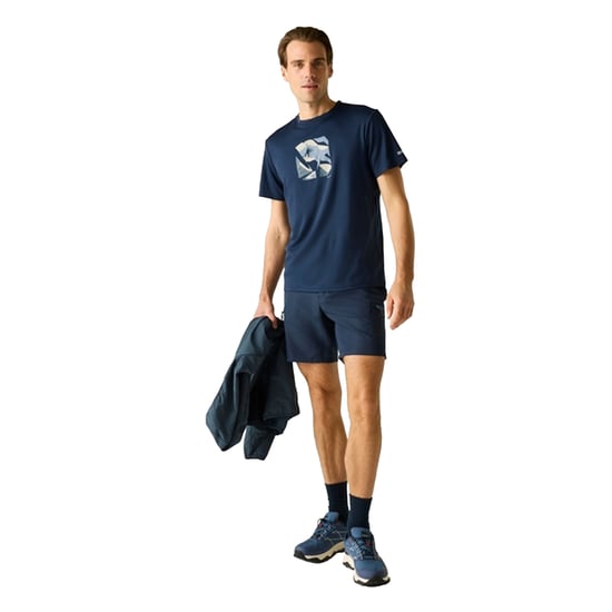 Regatta Heren Fingal Rotsklimmer T-Shirt (Marine) - Image 4