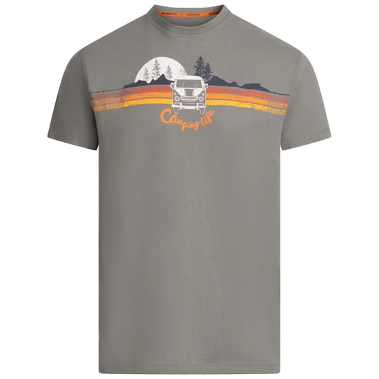 Trespass Heren Cromer II Gedrukt Casual T-Shirt (Vijverblauw) - Image 1