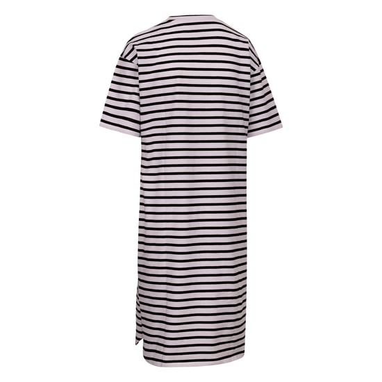 Trespass Dames Elayna T-Shirt Jurk (Zwart/Wit) - Image 2