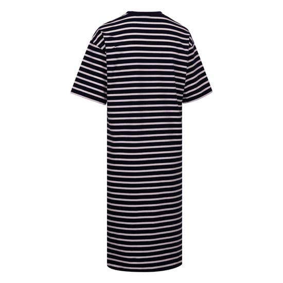 Trespass Dames Elayna T-shirt Jurk (Marine/Wit) - Image 2