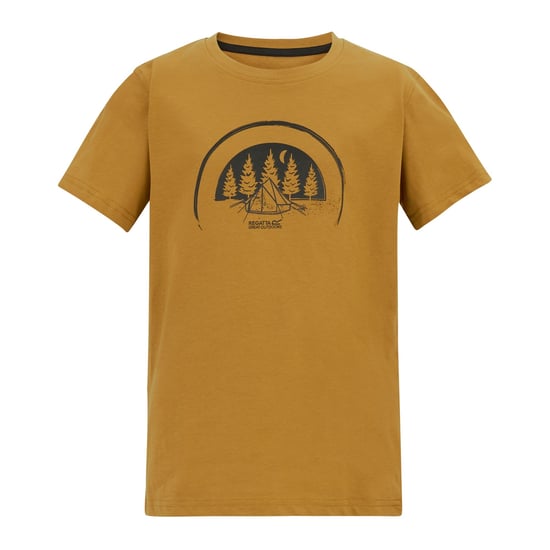 Regatta Kinderen Bosley Camping T-Shirt (Houtbruin) - Image 1