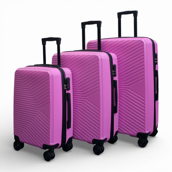 Roze hardshell koffer Robuust 8-wiel bagagekoffer - Image 5