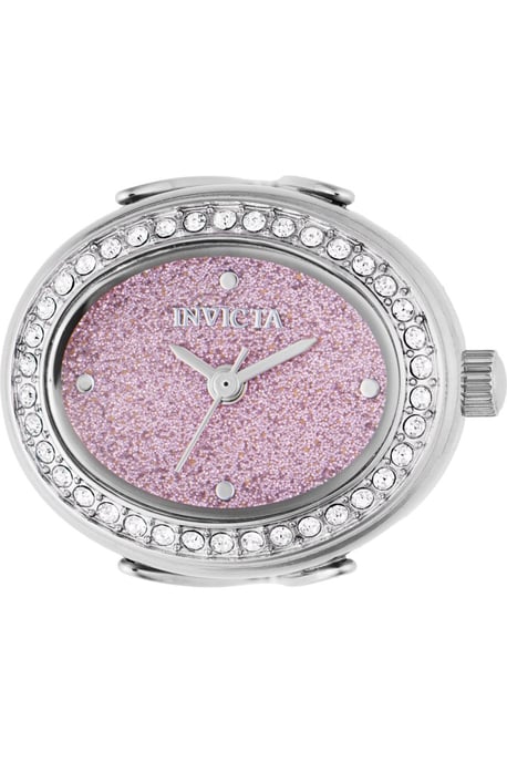 Invicta Mini Ring Watch 49595 Dames Horloge - Quartz Uurwerk - Roestvrij Staal met roze Wijzerplaat - 24mm - Image 1