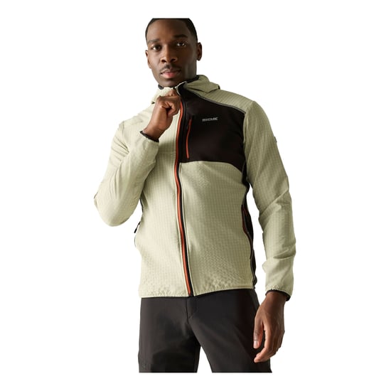 Regatta Heren Alven Full Zip Fleecejack (Abbeystone/Zwart) - Image 4