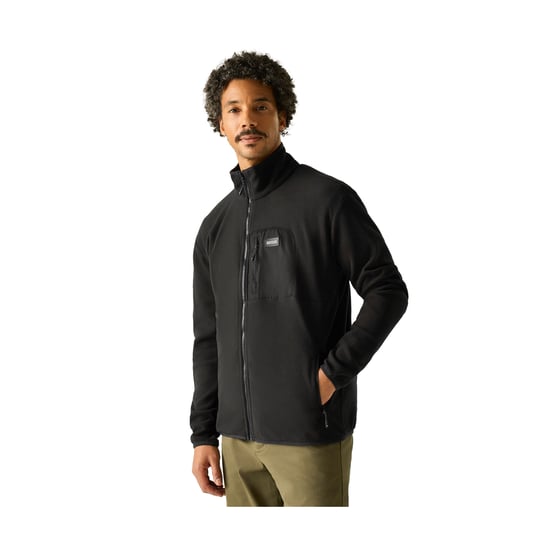 Regatta Heren Frankie Full Zip Fleecejack (Zwart) - Image 4