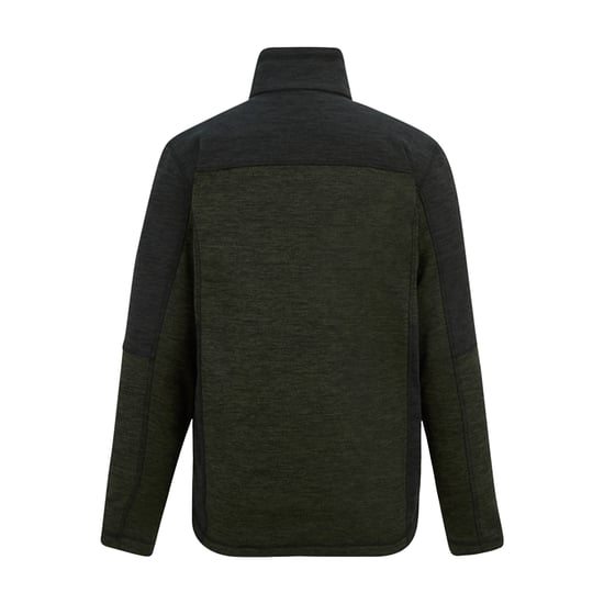 Regatta Highton Fleece Volledige Rits Midlayer voor Heren (Donker Khaki/Zwart) - Image 2